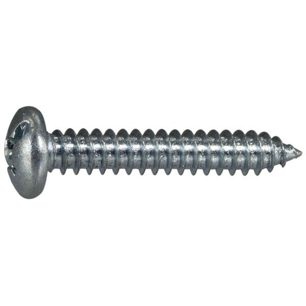 Midwest Fastener Sheet Metal Screw, #14 x 1-1/2 in, Zinc Plated Steel Pan Head Combination Phillips/Slotted Drive 67666 - main